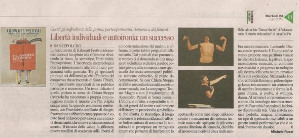 Corriere di Arezzo - 24 luglio 2012 paginone 1